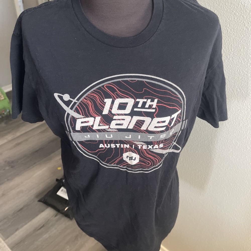 Onnit 10th Planet Jiu Jutsu Austin Texas Men Tshirt Size M Black